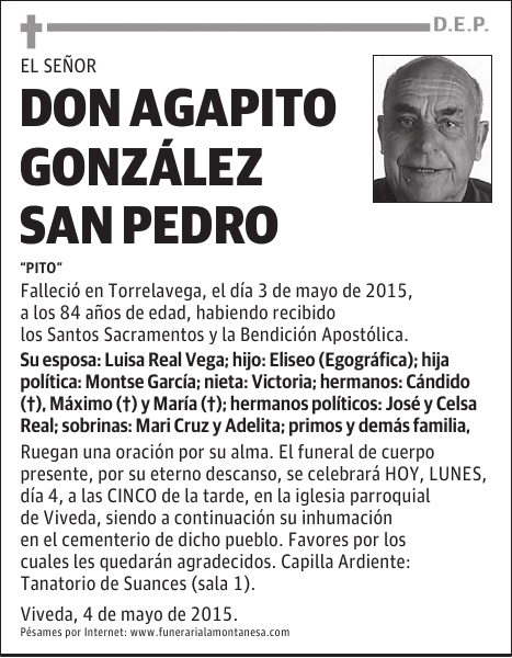 Don Agapito González San Pedro