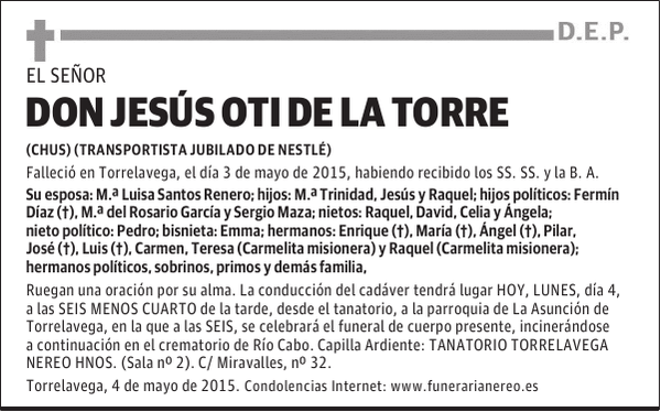 JESUS OTI DE LA TORRE