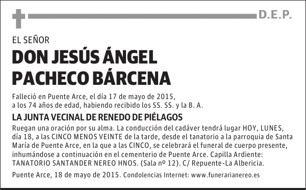 JESUS ANGEL PACHECO BARCENA