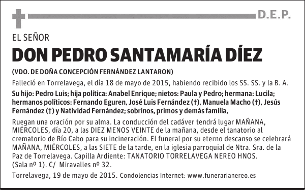 PEDRO SANTAMARIA DIEZ