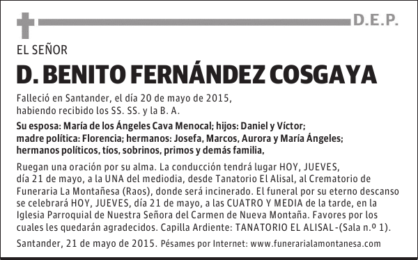 Benito Fernández Cosgaya