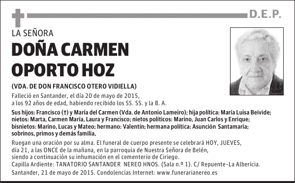 Carmen Oporto Hoz