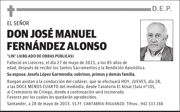 JOSÉ MANUEL FERNANDEZ ALONSO