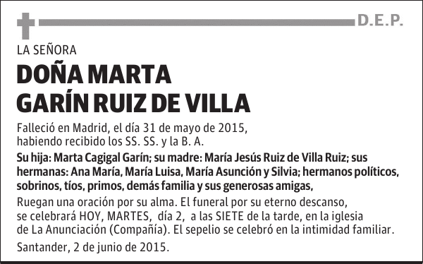 MARTA GARÍN RUIZ DE VILLA