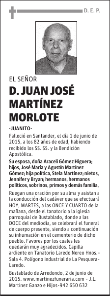 JUAN JOSÉ MARTÍNEZ MORLOTE