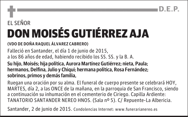 MOISES GUTIERREZ AJA