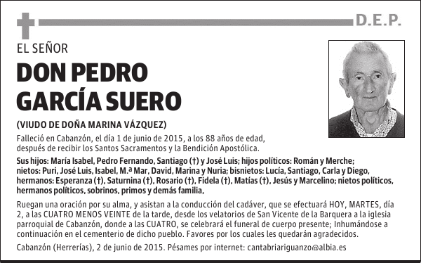 PEDRO GARCÍA SUERO