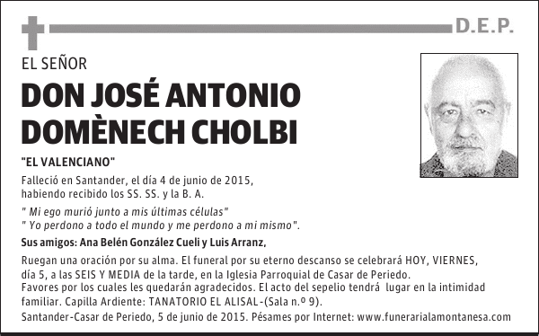 José Antonio Domènech Cholbi