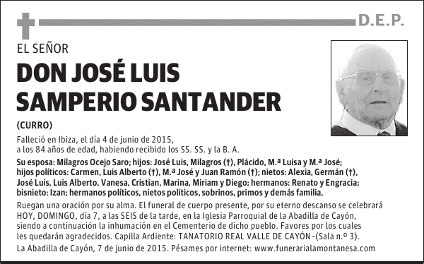 José Luis Samperio Santander