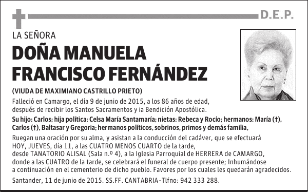 Manuela Francisco Pérez