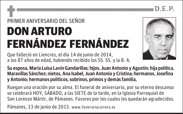 Arturo Fernández Fernández