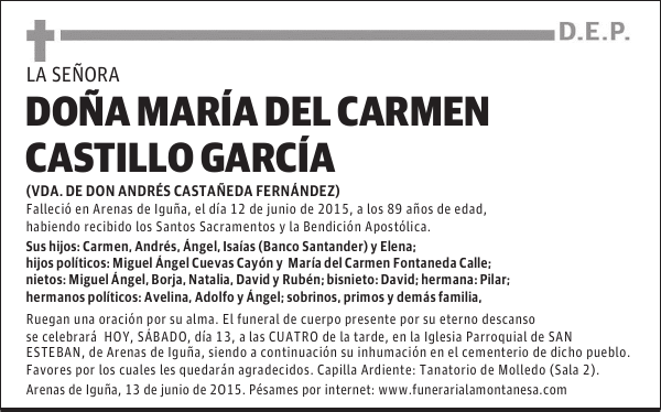 María del Carmen Castillo García