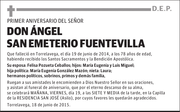 Ángel San Emeterio Fuentevilla