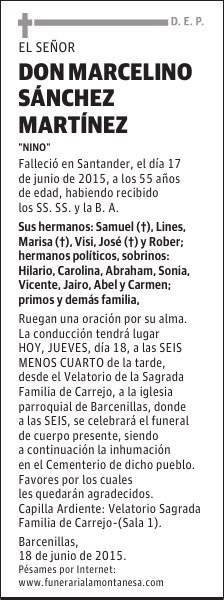 Marcelino Sánchez Martínez