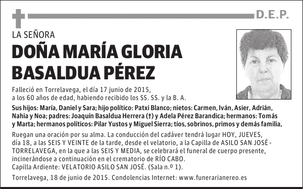 María Gloria Basaldua Pérez