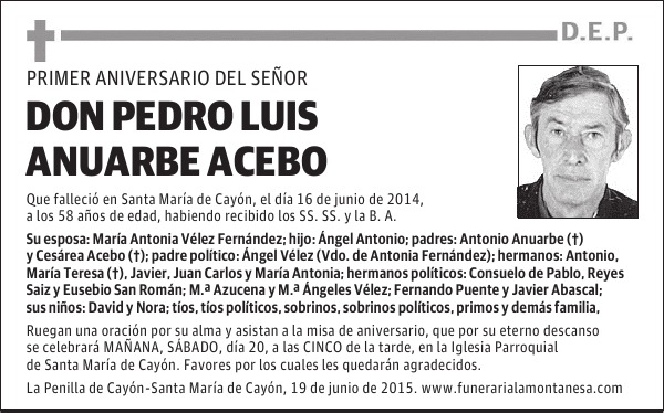 Pedro Luis Anuarbe Acebo