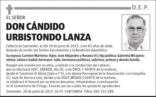 Cándido Urbistondo Lanza