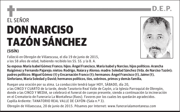 Narciso Tazón Sánchez