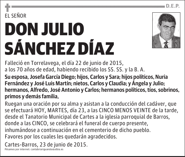 Julio Sanchez Diaz