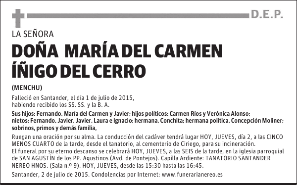 María del Carmen Iñigo Cerro