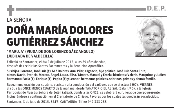 María Dolores Gutiérrez Sánchez