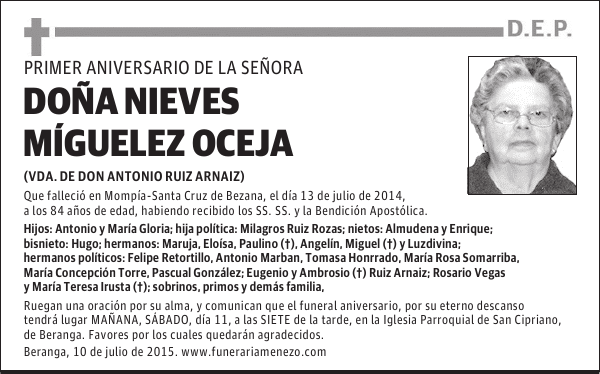Nieves Míguelez Oceja