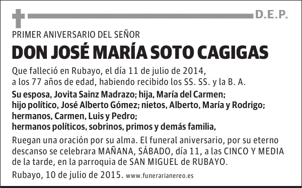 José María Soto Cagigas