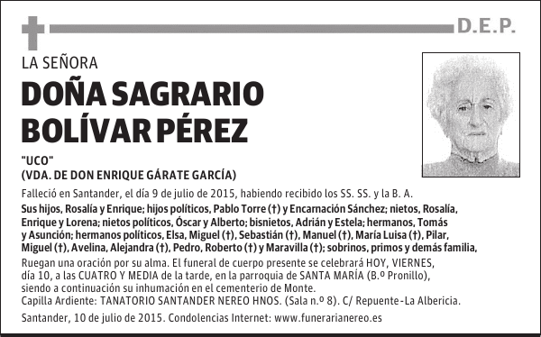 Sagrario Bolívar Pérez