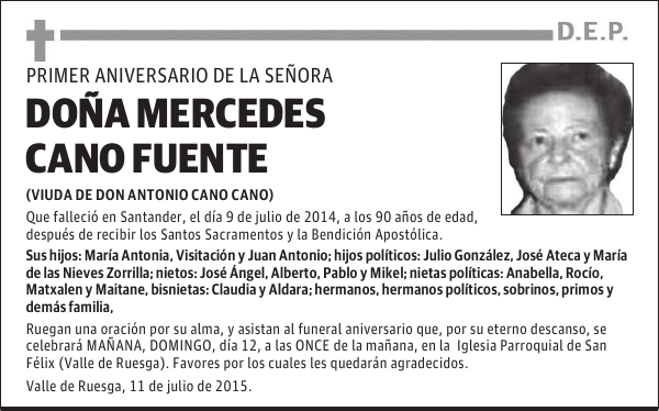 MERCEDES CANO FUENTE