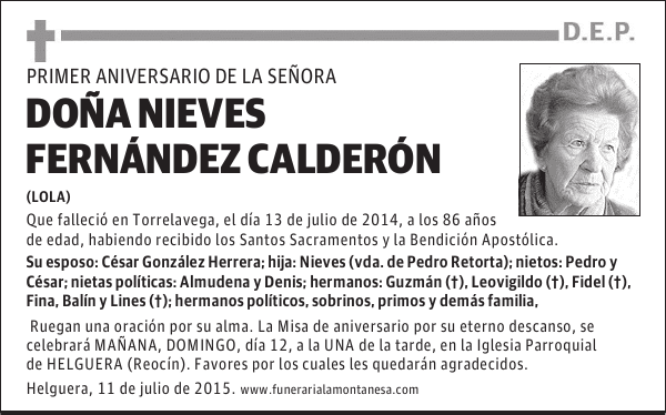 Nieves Fernández Calderón