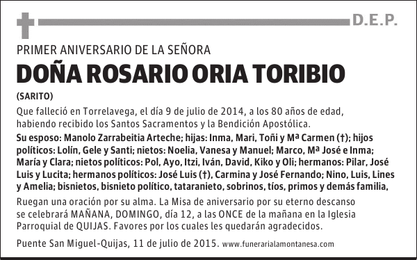 Rosario Oria Toribio