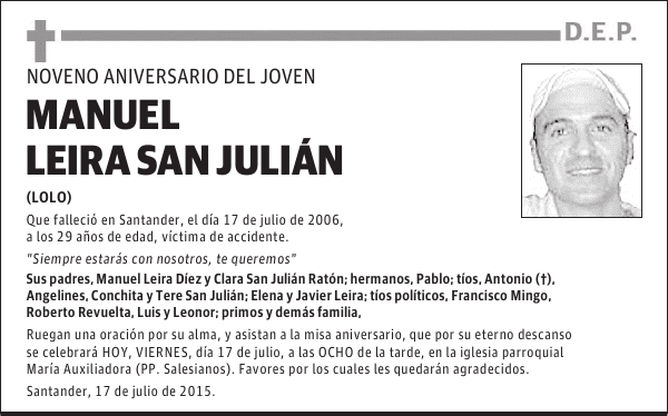 Manuel Leira San Julian