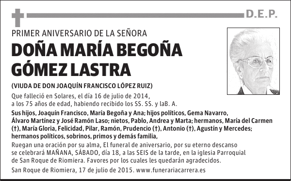 María Begoña Gómez Lastra