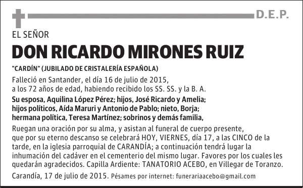 Ricardo Mirones Ruiz