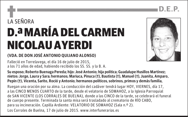 M.ª del Carmen Nicolau Ayerdi