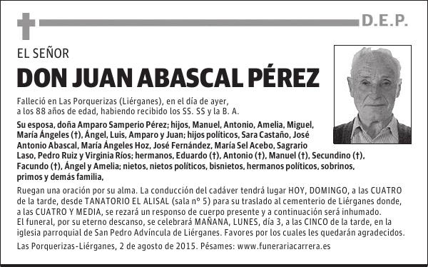 JUAN ABASCAL PÉREZ