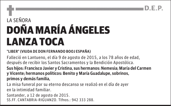 Angeles Lanza Toca