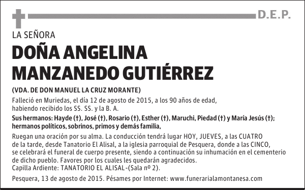 Angelina Manzanedo Gutiérrez