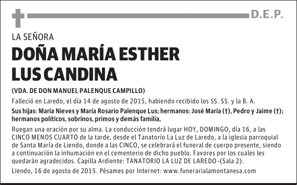 María Esther Lus Candina