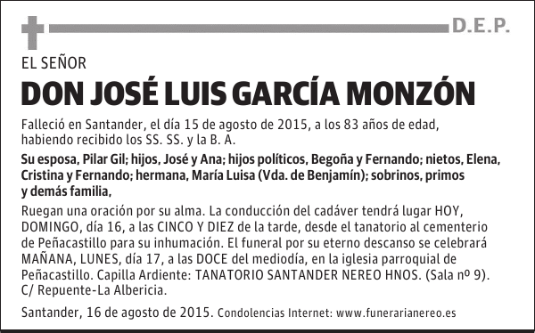 JOSE LUIS GARCIA MONZON