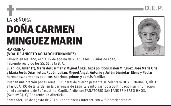 CARMEN MINGUEZ MARIN