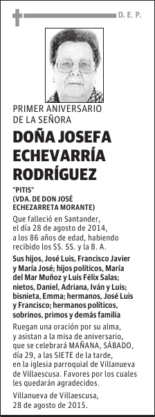 Josefa Echevarria Rodriguez