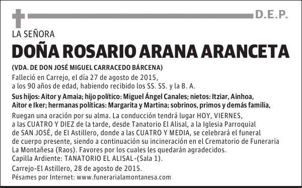 Rosario Arana Aranceta