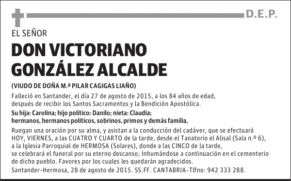 Victoriano González Alcalde