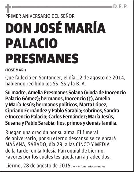 José María Palacio Presmanes