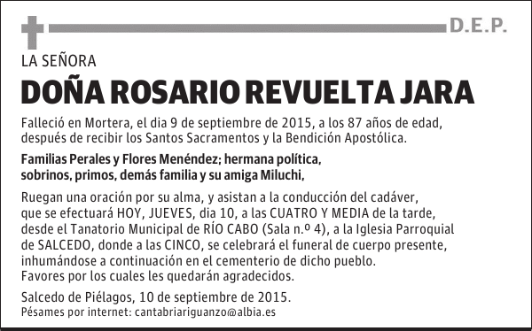 Rosario Revuelta Jara