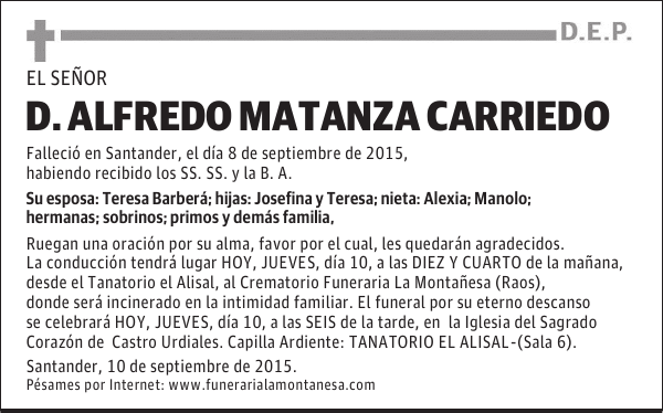 Alfredo Matanza Carriedo