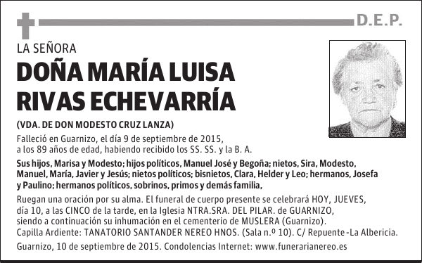 María Luisa Rivas Echevarría