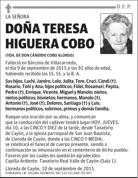 Teresa Higuera Cobo