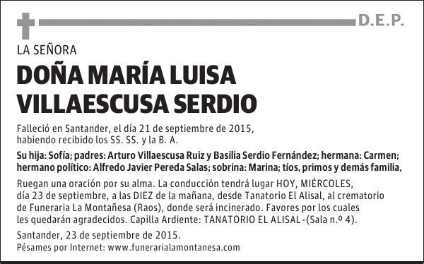 María Luisa Villaescusa Serdio